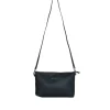 Borsa a tracolla Easy smart in ecopelle a grana con logo sul davanti N