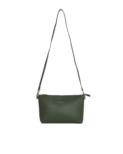 Borsa a tracolla Easy smart in ecopelle a grana con logo sul davanti V