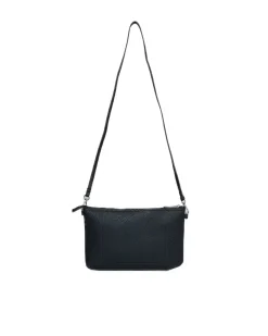 Borsa a tracolla Easy smart in ecopelle a grana con logo sul davanti N