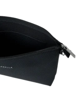 Borsa a tracolla Easy smart in ecopelle a grana con logo sul davanti N