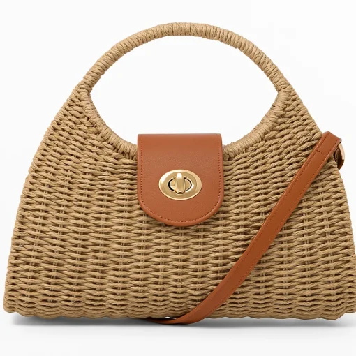Borsa a Tracolla vimini trapezio