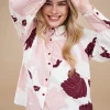 Camicia fantasia floreale SALE ROSA