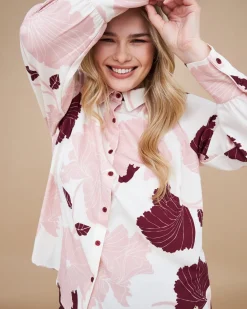 Camicia fantasia floreale SALE ROSA