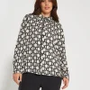 Camicia fantasia geometrica BIANCO