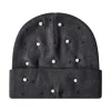 Cappello con perle GREY