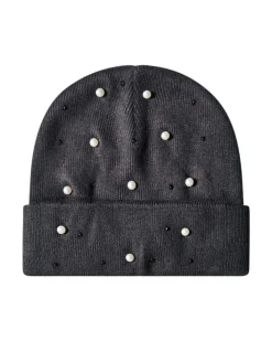 Cappello con perle GREY