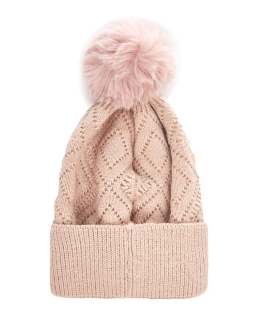 Cappello pon pon ROSA