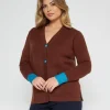 Cardigan con bottoni CACAO