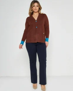 Cardigan con bottoni CACAO