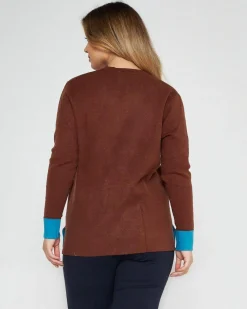 Cardigan con bottoni CACAO