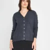 Cardigan dettagli in pizzo PIOMBO