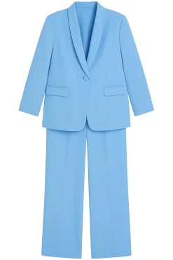 Completo giacca e pantalone con bustino elastico in 5 colori