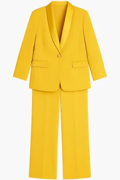 Completo giacca e pantalone con bustino elastico in 5 colori