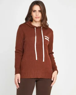 Felpa in maglia CACAO