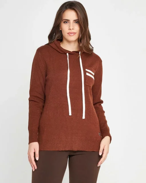 Felpa in maglia CACAO