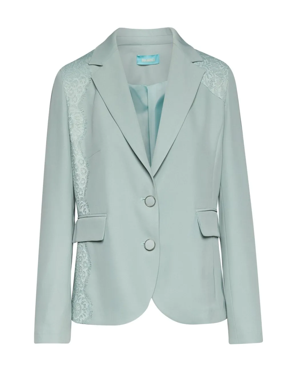 Giacca con pattine ed inserti asimmetrici in pizzo ALOE