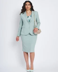 Giacca con pattine ed inserti asimmetrici in pizzo ALOE