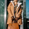 Guanti bimaterici in jersey e suede stampato con motivo animalier ANIM