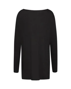 Maglia con inserti in lurex NERO-ARGENTO