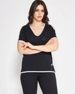 Maglia cut out NERO