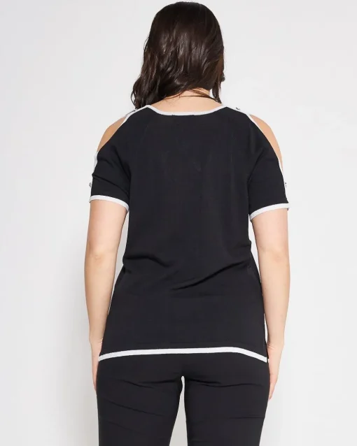 Maglia cut out NERO