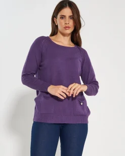 Maglia girocollo LAVANDA