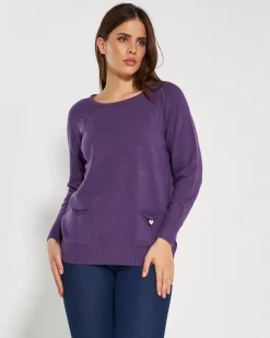 Maglia girocollo LAVANDA