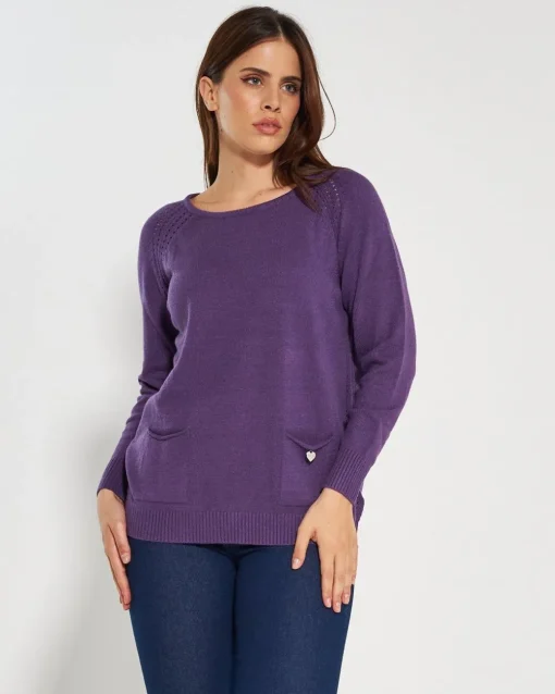 Maglia girocollo LAVANDA