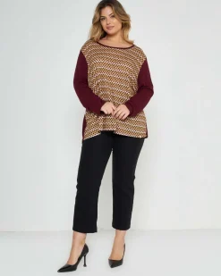 Maglia in fantasia BORDEAUX