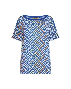 Maglia in fantasia con dettaglio bottoncini TAMPONE