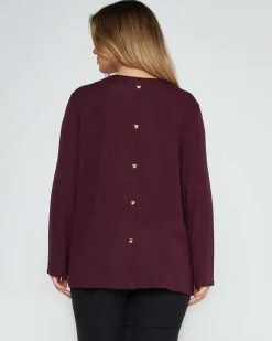 Maglia in fantasia geometrica BORDEAUX
