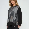 Maglia in fantasia NERO-GRIGIO