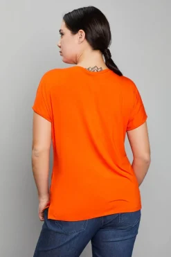 Maglia kimono bicolore ORANGE