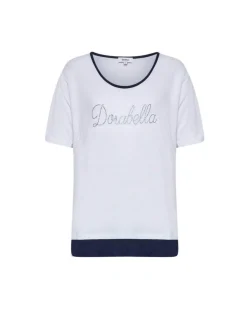 Maglia logo strass BIANCO