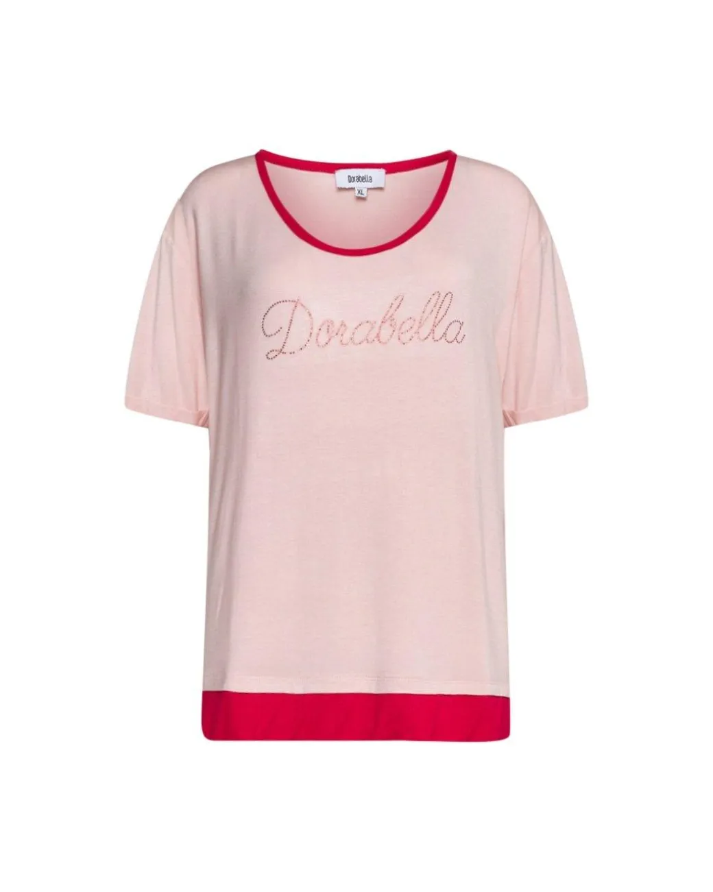 Maglia logo strass ROSA