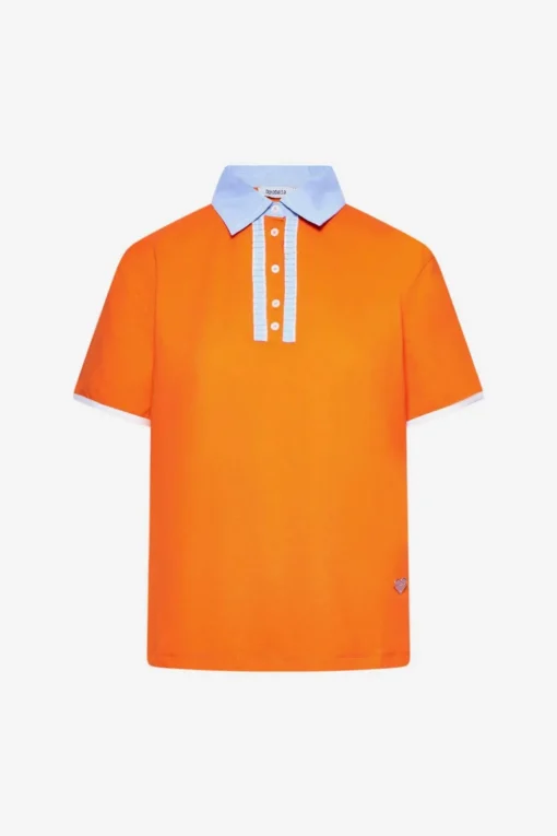 Maglia polo con bottoncini ORANGE
