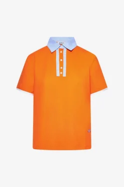 Maglia polo con bottoncini ORANGE