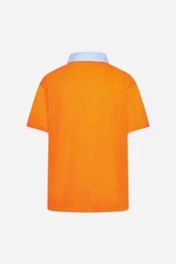 Maglia polo con bottoncini ORANGE