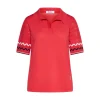 Maglia polo con manica traforata RED