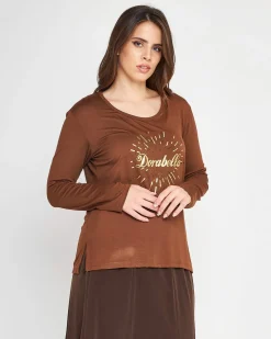 Maglia stampa oro TABACCO