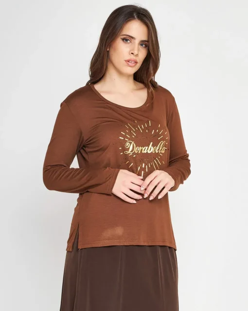 Maglia stampa oro TABACCO