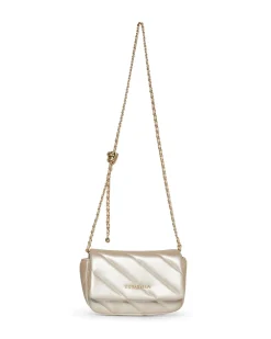 Mini bag con tracolla a catena intrecciata PLATINO