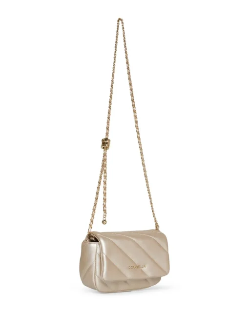Mini bag con tracolla a catena intrecciata PLATINO
