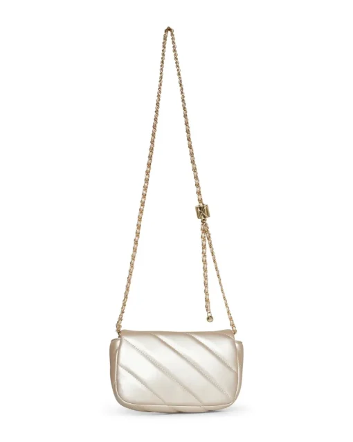 Mini bag con tracolla a catena intrecciata PLATINO