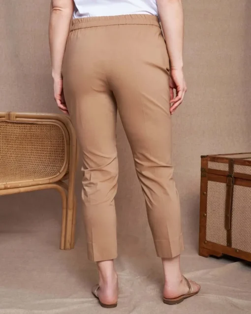 Pantalone a sigaretta in gabardine di misto viscosa elasticizzata SABB