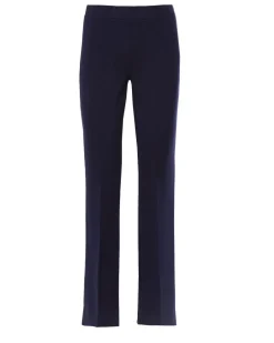 Pantalone comfy flare con vita elastica BLU