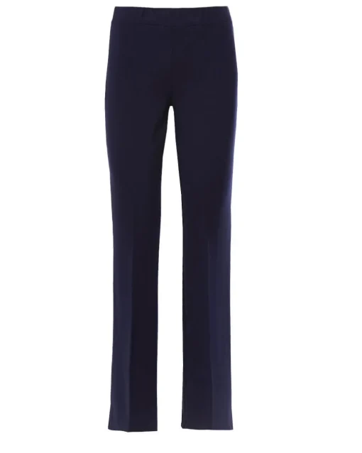 Pantalone comfy flare con vita elastica BLU