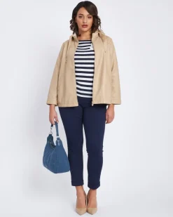 Pantalone con risvolto sul fondo BLU