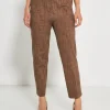 Pantalone fantasia astratta TABACCO