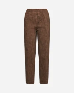 Pantalone fantasia astratta TABACCO
